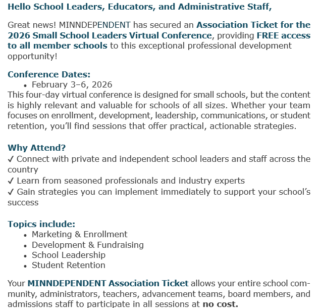 Smallleaders conference description